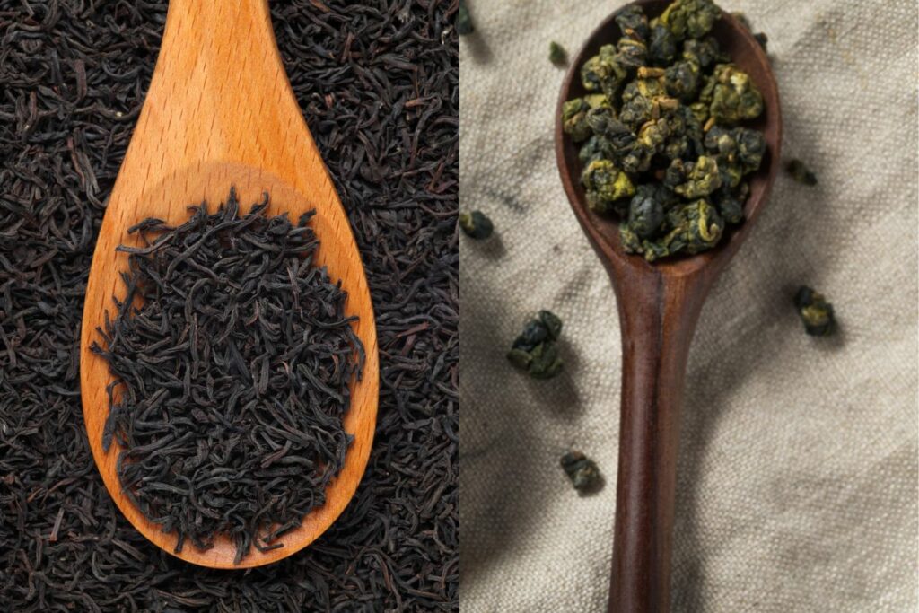Oolong tea vs. black tea