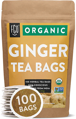 FGO Organic Ginger Tea Bags