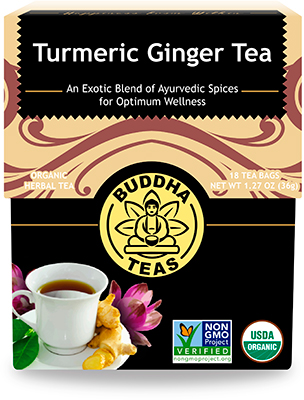 Buddha Teas, Organic Turmeric Ginger Tea Bags