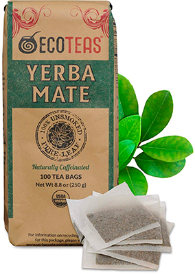 ECOTEAS Unsmoked Yerba Mate Tea Bags