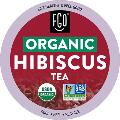 FGO Organic Hibiscus Tea K-Cup Pods