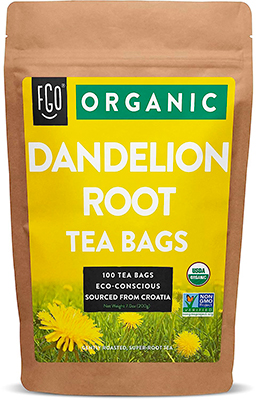 FGO Organic, Roasted Dandelion Root Tea Bags