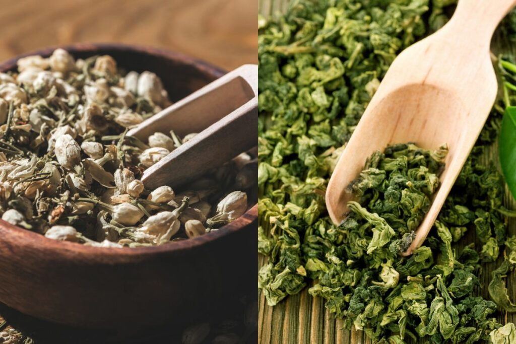 Jasmine tea vs. green tea