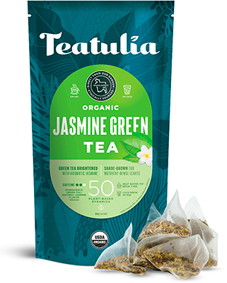 Teatulia Organic Jasmine Green Tea Bags