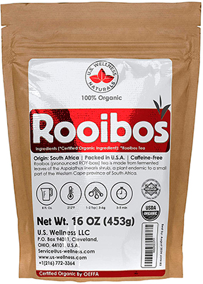U.S. Wellness Naturals Organic Red Rooibos Loose-Leaf Tea