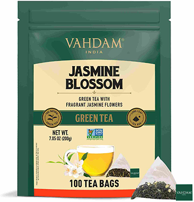 Vahdam Jasmine Green Tea Bags